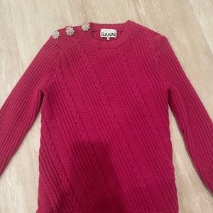 Ganni Jewel Button Knit Sweater - image 1